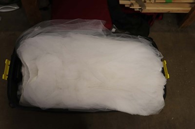 Lot Heavy duty trunk containing Lea white tutu's