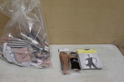 Lot Assorted dance socks, half sole shoes, tights,...