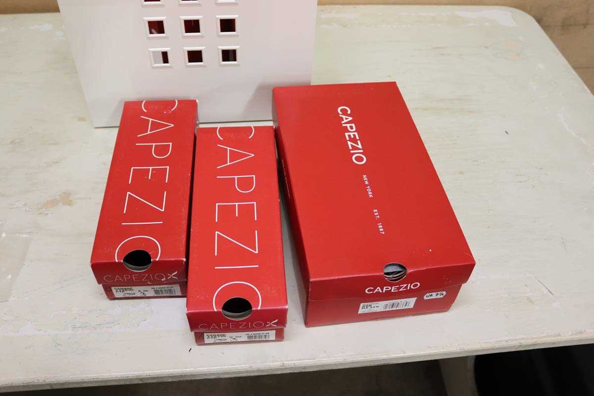 Lot 8 boxed pairs of Capezio assorted dance shoe...
