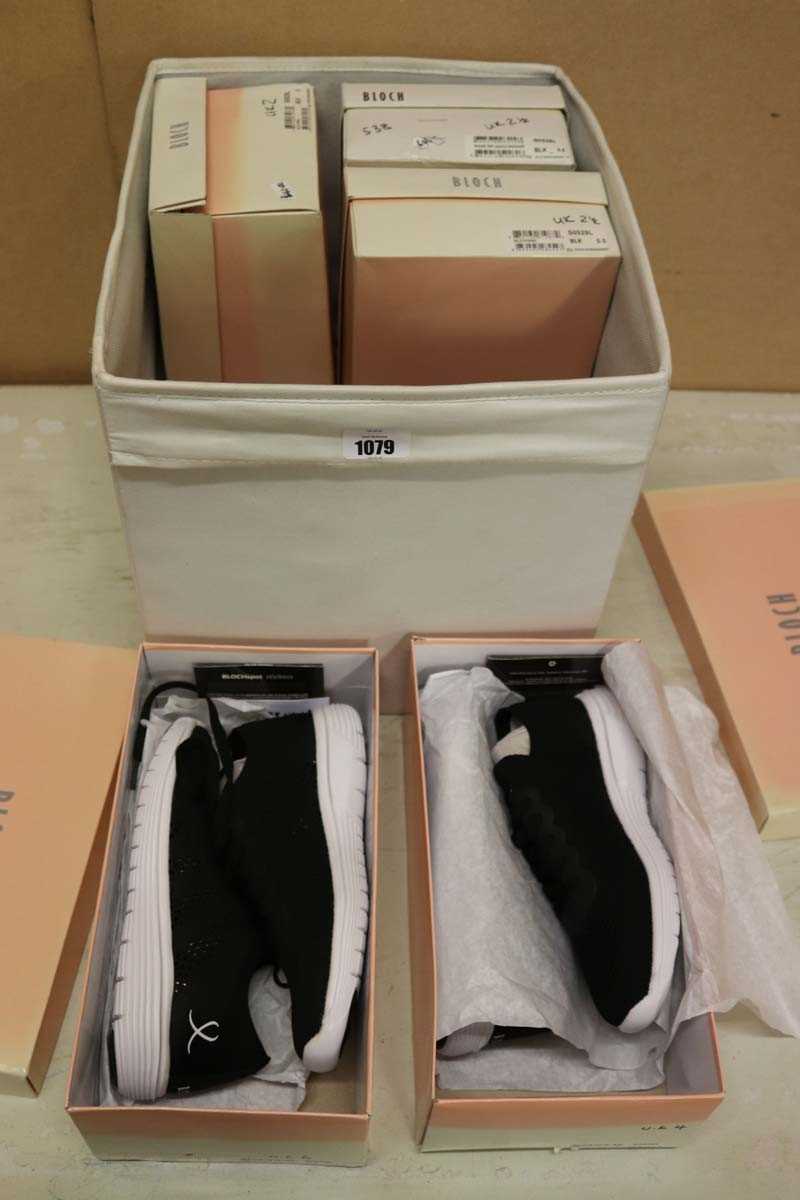 Lot 5 boxed pairs of Bloch dance shoes in mixed sizes