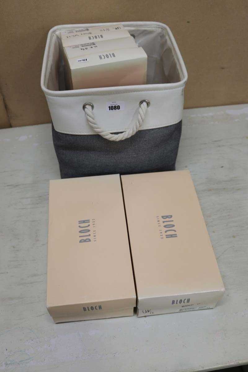 Lot 4 pairs of Bloch dance shoes in mixed sizes