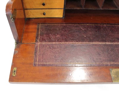 Lot 4 - A Victorian two-part campaign chest with brass...