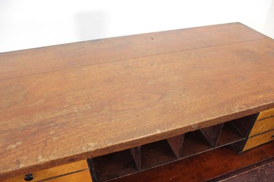 Lot 4 - A Victorian two-part campaign chest with brass...