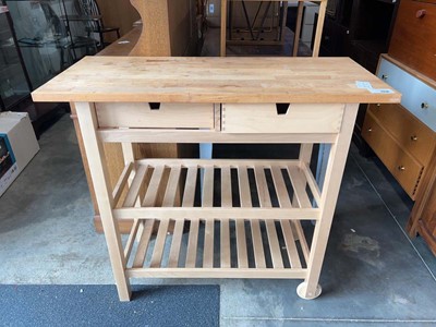 Lot 1318 - Composite wood kitchen island