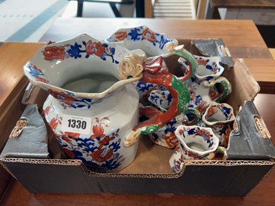 Lot 1330 - Set of graduated Masons ceramic jugs