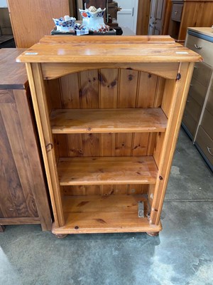 Lot 1331 - Open fronted pine bookcase