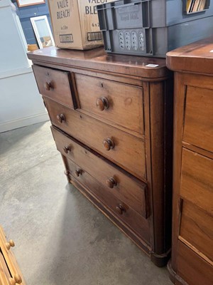 Lot 1348 - Edwardian mahogany chest of 2 over 3 drawers