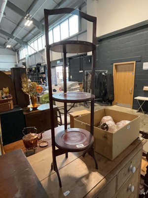 Lot 1349 - Edwardian 3 tier folding stand