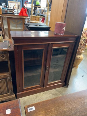 Lot 1376 - Edwardian mahogany glazed display cabinet