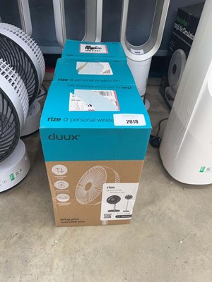 Lot 2018 - 3 Duux Rize Personal Wireless Fans