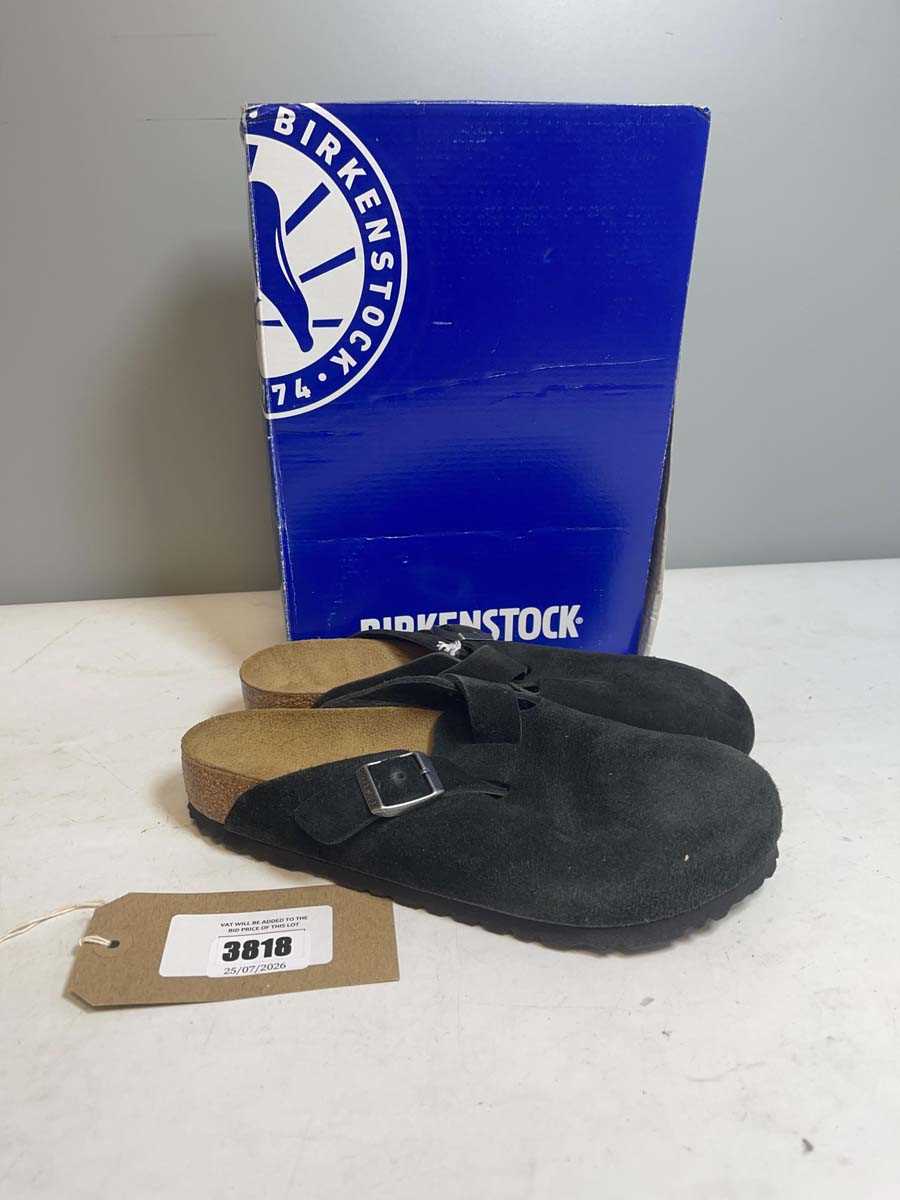 Lot Birkenstock UK5.5 boston BS sandals in black -...