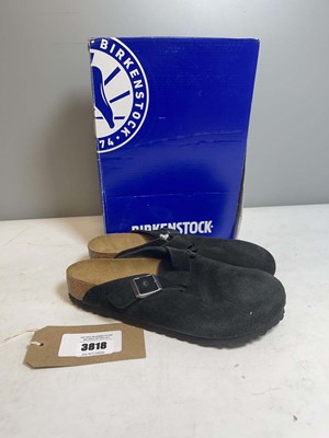 Lot Birkenstock UK5.5 boston BS sandals in black -...
