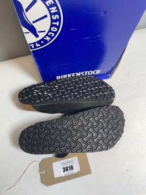 Lot Birkenstock UK5.5 boston BS sandals in black -...