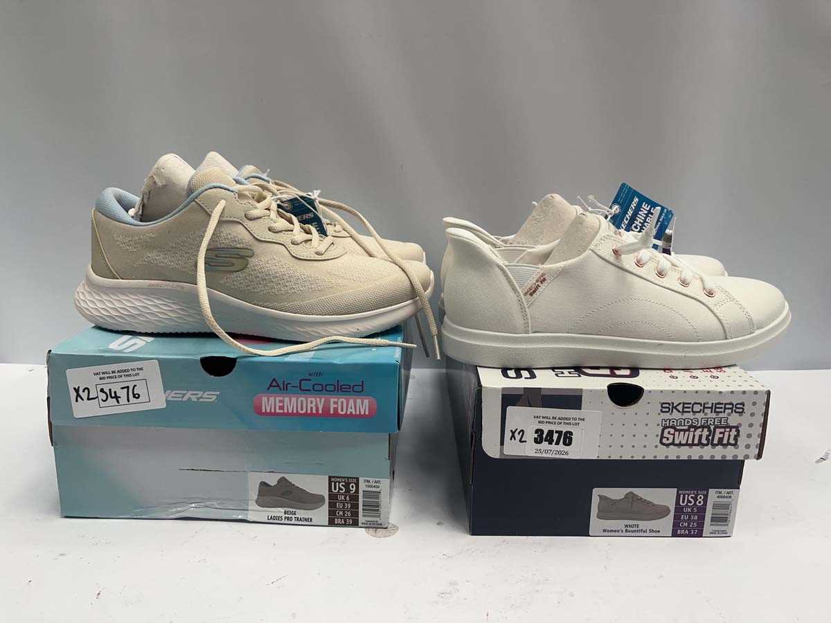 Lot 2x pairs Skechers ladies Bountiful shoe/pro...