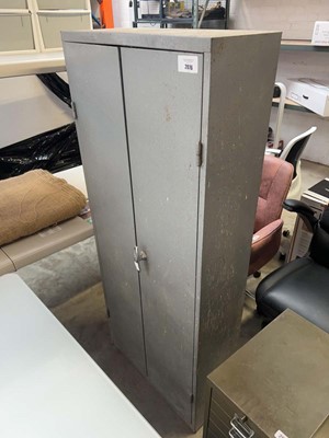 Lot 2076 - Metal 2 door stationery cabinet
