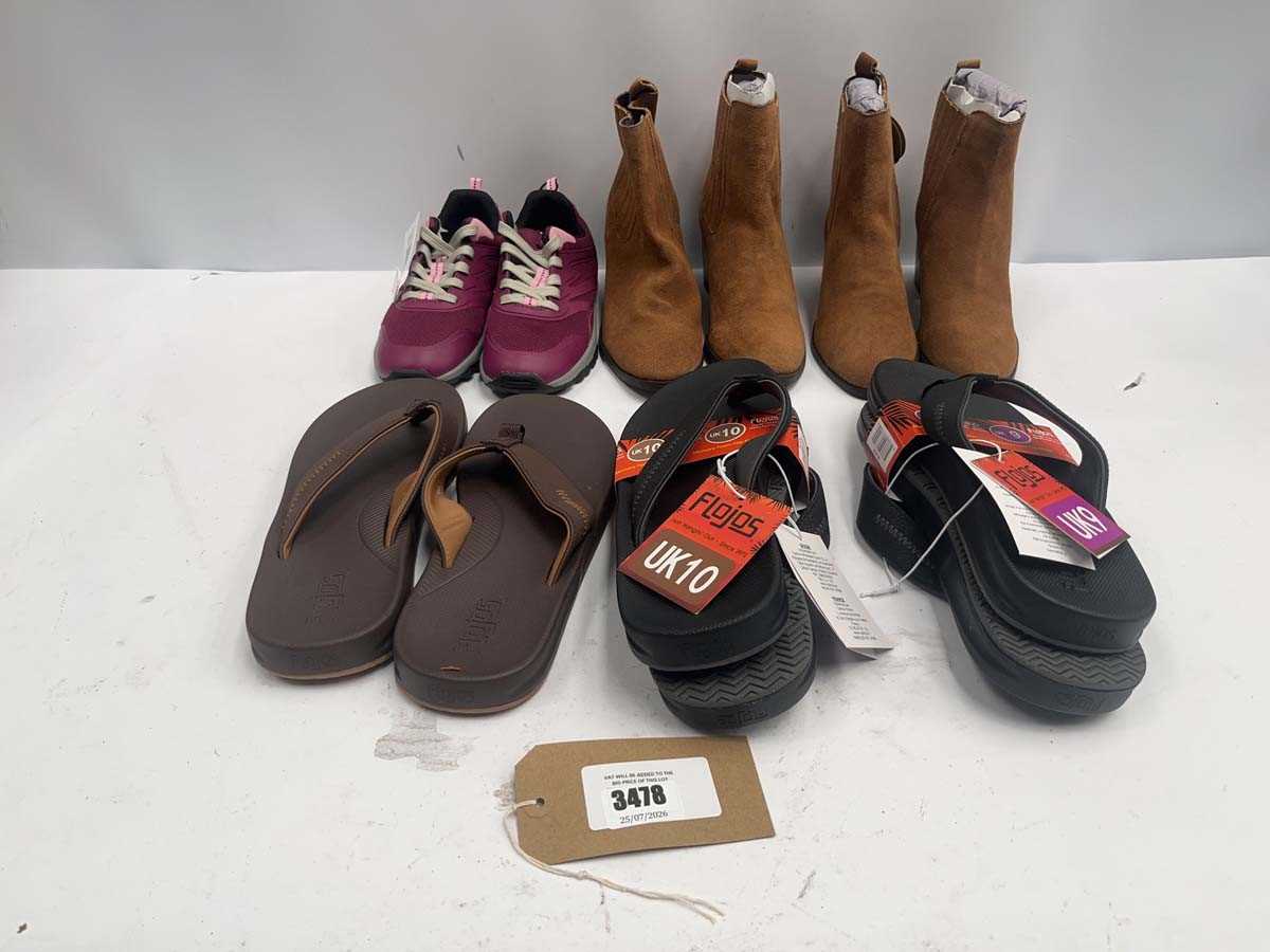 Lot 6x pairs of shoes Osprey, Khombu, Flojos