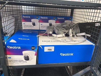 Lot 2086 - Cage containing 9 Reolink P344 outdoor POE...
