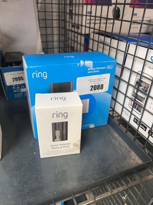 Lot 2088 - Boxed Ring Battery Doorbell Plus and Chime...