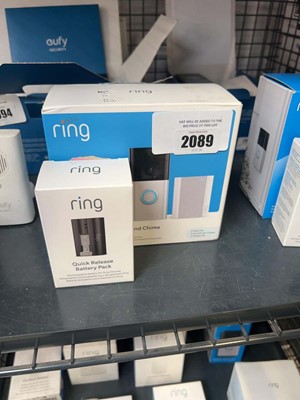 Lot 2089 - Boxed Ring Battery Doorbell Plus and Chime...