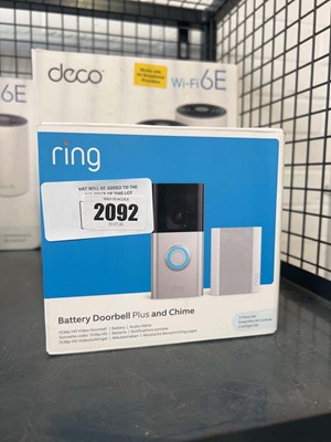 Lot 2092 - Boxed Ring Battery Doorbell Plus and Chime