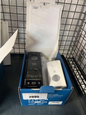 Lot 2095 - Boxed Eufy battery video doorbell and chime