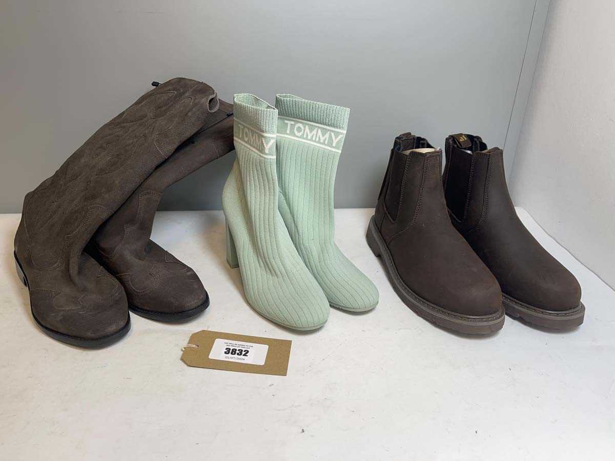 Lot 3x Pairs of boots to include Jack Pyke, Tommy...