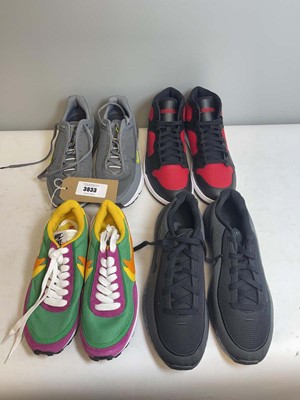 Lot 4x Pairs of Nike trainers in various styles...