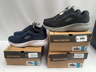 Lot 3x pairs men's Skechers Lite trainers...