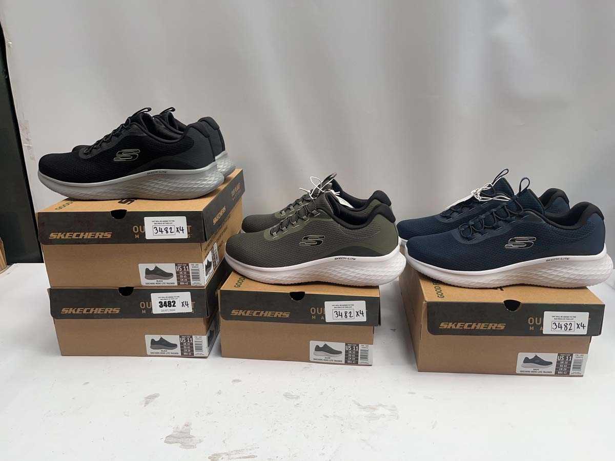 Lot 4x pairs men's Skechers Lite trainers...