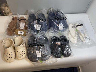 Lot 7x Pairs of Crocs in various styles and sizes
