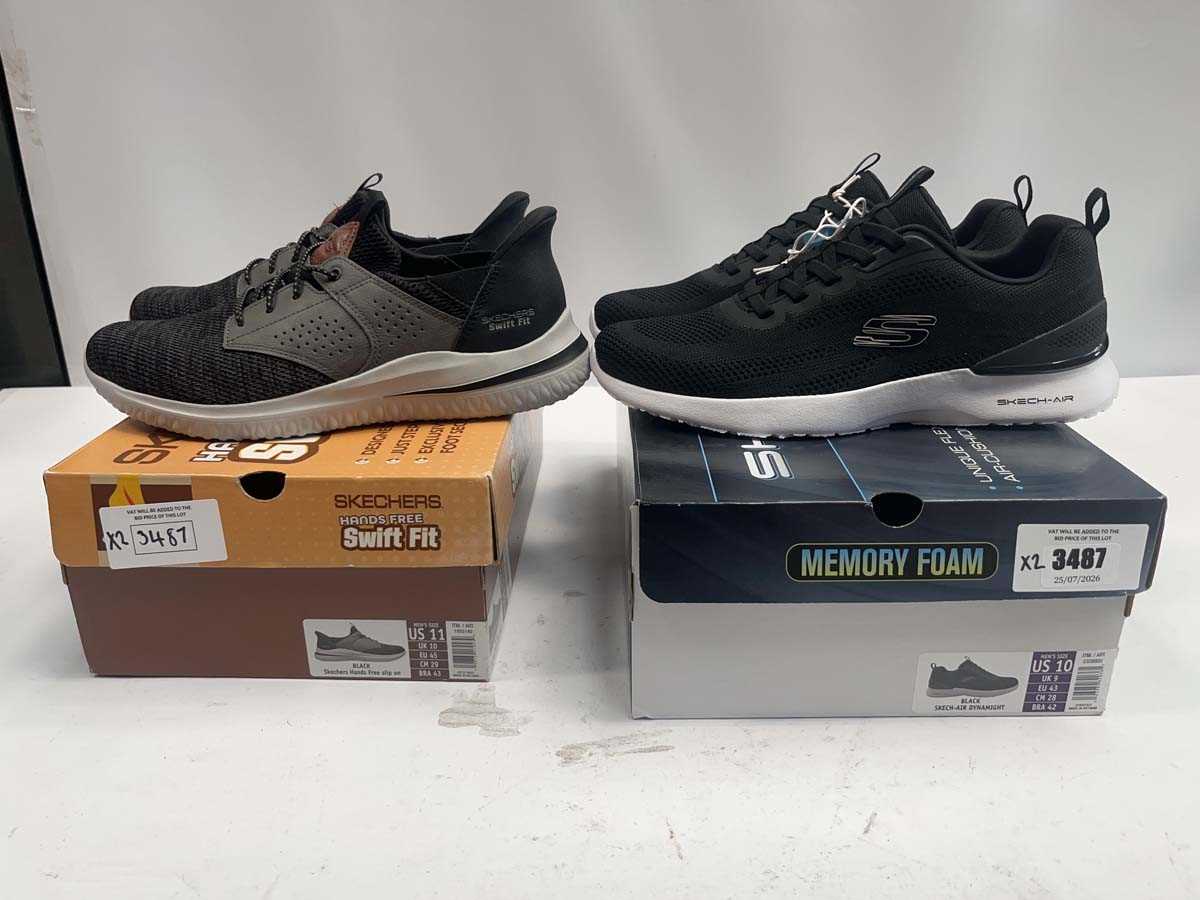 Lot 2x pairs men's Skechers Dynamight/slip on...