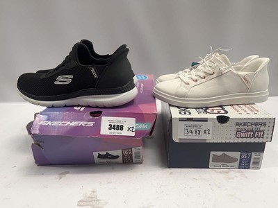 Lot 2x pairs ladies Skechers hands free slip on...