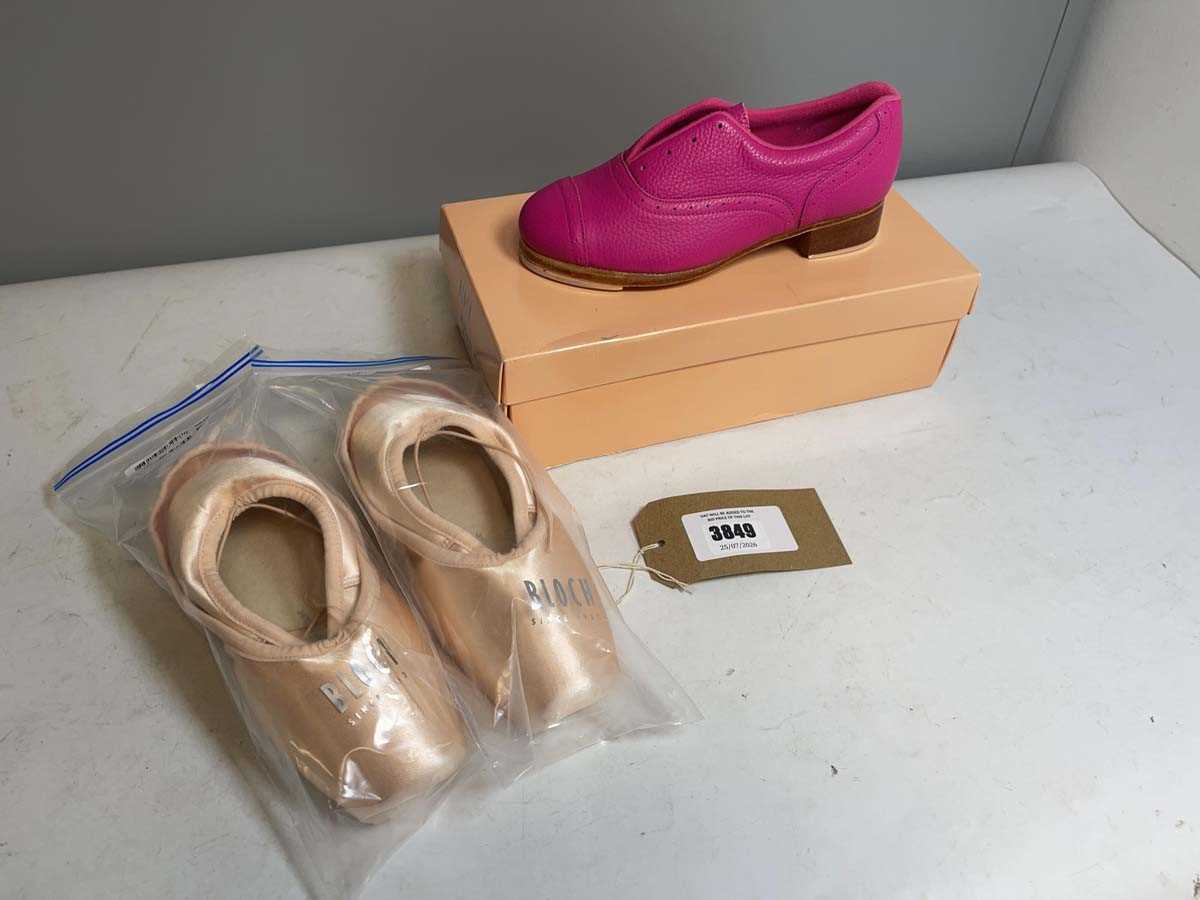 Lot Bloch tap shoes size 6.5 & 2x Pairs of Bloch...