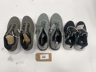 Lot 3x pairs of Skechers Men's/kids