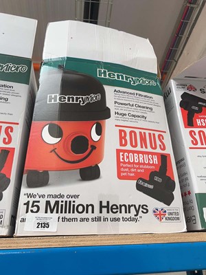 Lot 2135 - Boxed Henry Micro vacuum cleaner