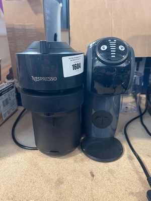 Lot 1604 - Nespresso Vertuo Pop coffee machine, together...