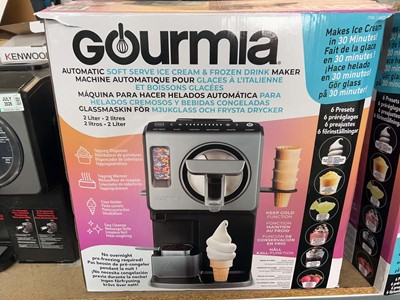 Lot 1624 - Gourmia Automatic Soft Serve ice cream and...
