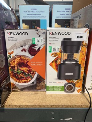 Lot 1638 - 4 Kenwood Duo Prep 2-in-1 Chopper and grinders,...