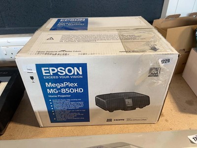 Lot 1729 - Epson Megaplex MG-850HD Home Projector, boxed