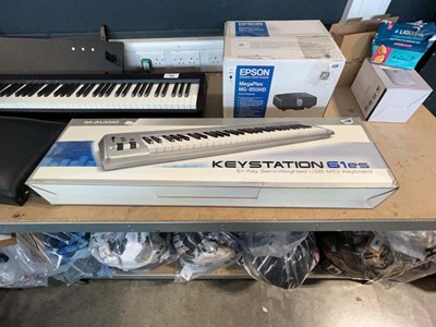 Lot 1730 - M Audio Keystation 61 key USB midi keyboard,...