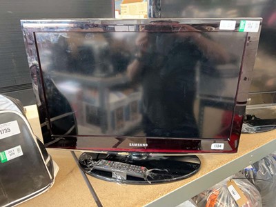 Lot 1734 - Samsung 26" TV. Model: LE26C450E1W, with remote
