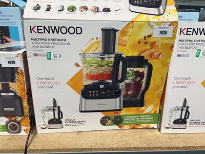 Lot 1639 - Kenwood MultiPro 1 Touch 2-in-1 food processor...