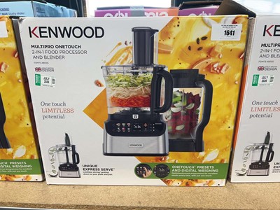 Lot 1641 - Kenwood MultiPro 1 Touch 2-in-1 food processor...