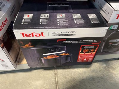 Lot 1654 - Tefal Dual Easy Fry air fryer, boxed