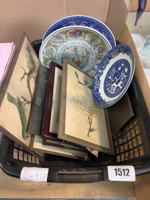 Lot 1512 - 4 crates of assorted homewares and a copper...