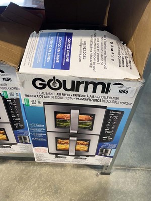 Lot 1660 - Gourmia dual basket air fryer, boxed