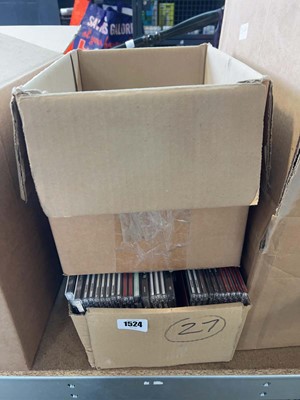 Lot 1524 - 2 boxes of assorted CDs