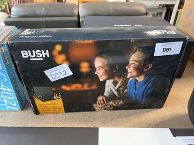Lot 1761 - Bush portable DVD player, boxed