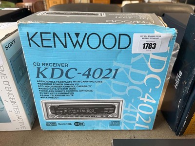 Lot 1763 - Kenwood KDC-4021 CD receiver, boxed