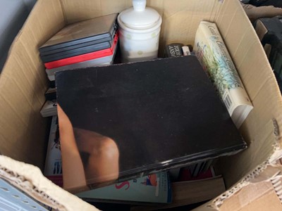 Lot 1527 - Under bay containing 4 boxes of assorted books,...